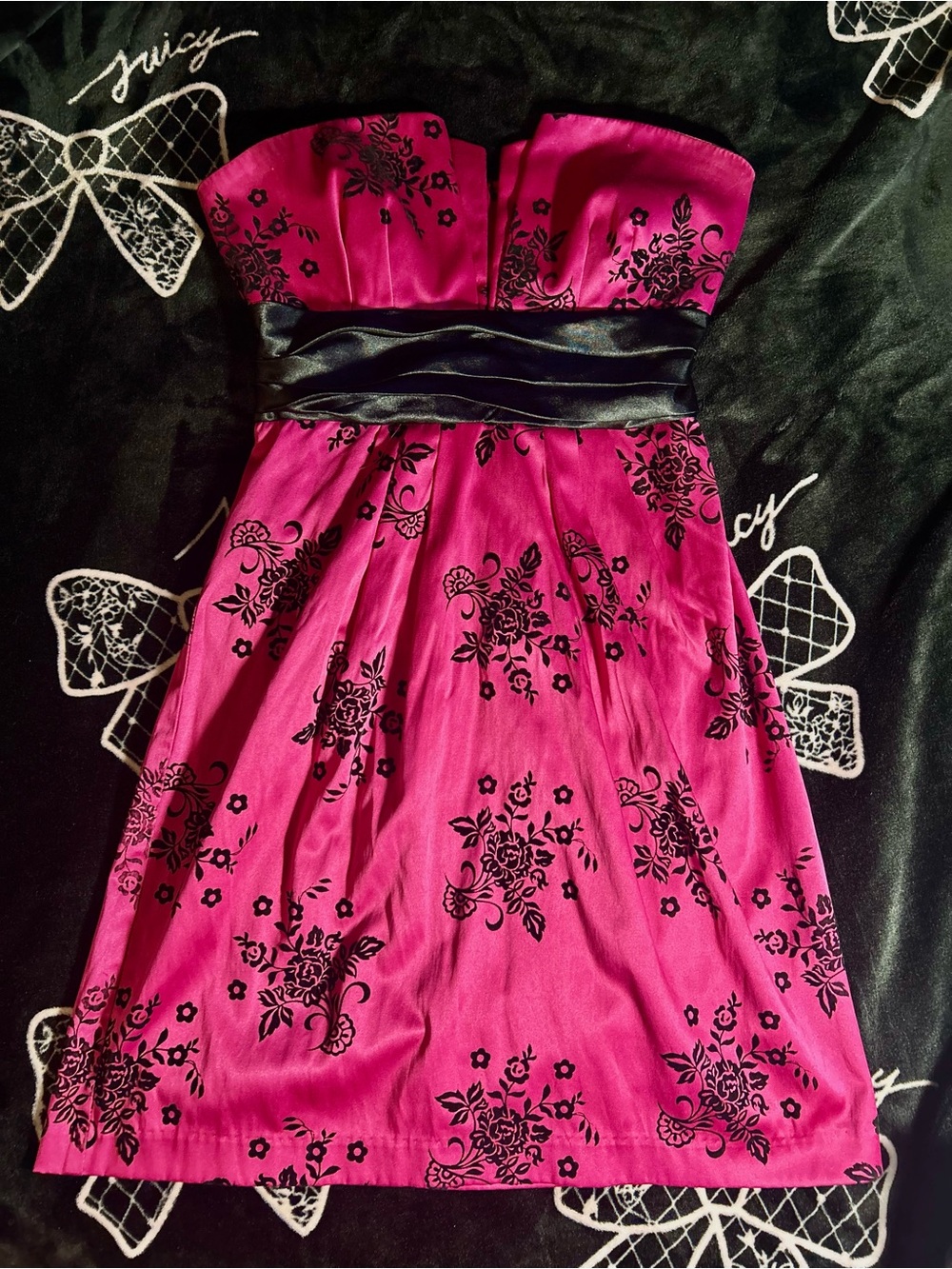 Y2K ‘Trixxi’ Vintage Satin Sleeveless Party Dress with Ribbon Tie